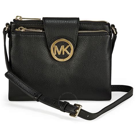 michael kors fulton quilted wallet black|michael kors fulton large crossbody.